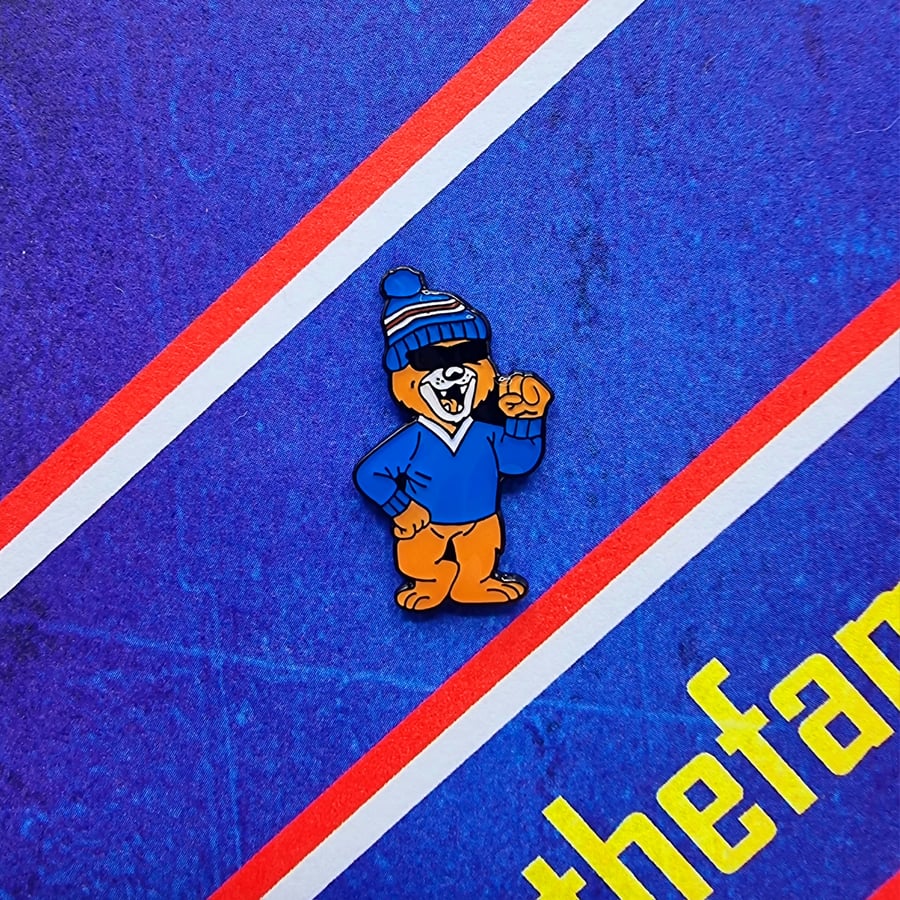 Image of Mascot Bear Pin - FREE P&P