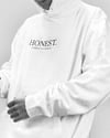 Honest White Embroidered Hoodie