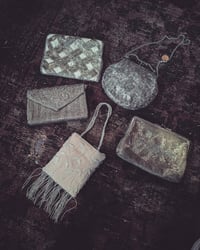 Image 1 of Silver beaded sparkle  purses 