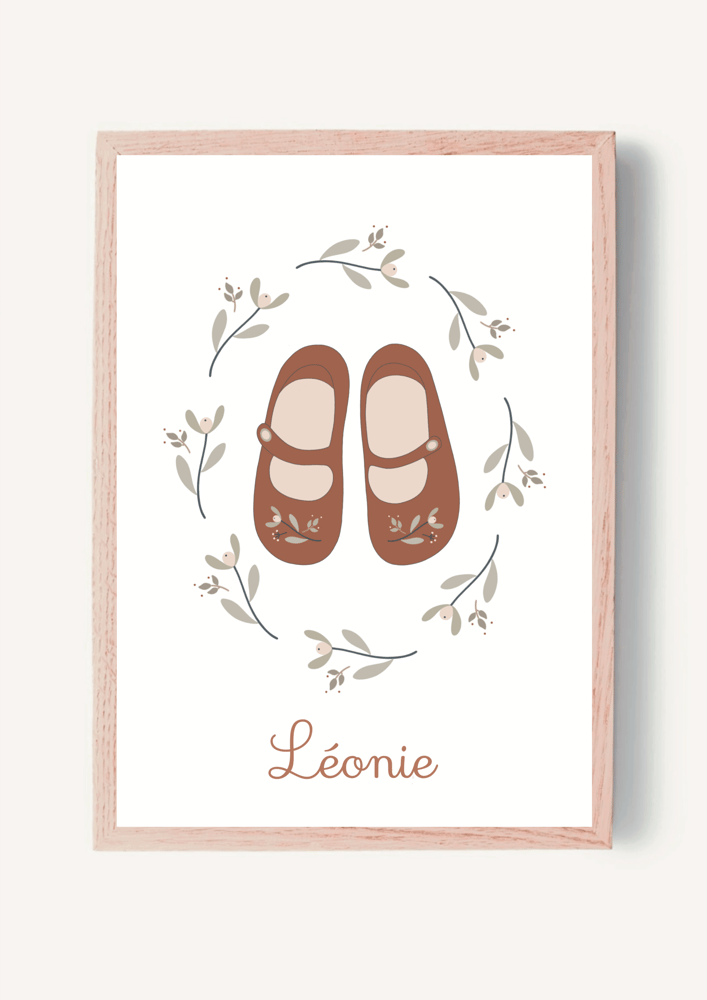 Image of Affiche - Mes petits souliers - Personnalisable