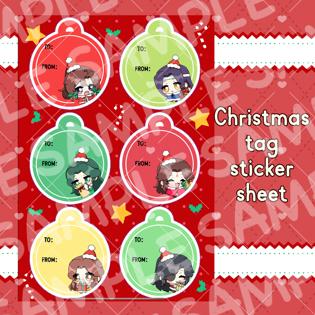 Christmas Tag Stickers 2024 Ichiblu