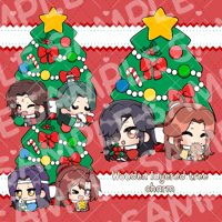Image 1 of Couple Christmas Wooden Tree