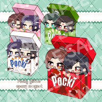 Image 1 of Couple Pocky Magnets 