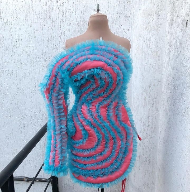 Image of Candy spiral dress