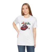 Image 2 of Santa Sleigh Riding In Style Short Sleeve T-shirt