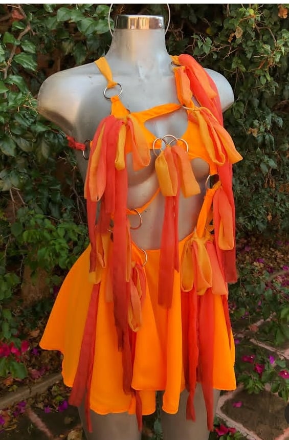 Image of Orange ring dress