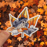 Image 1 of Fontaineblau Autumn Leaf - transparent sticker