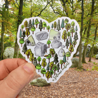 Image 1 of Fontainebleau Forest - transparent sticker