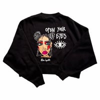 Image 1 of Sweat Crop Oversize Nike - Open your eyes 