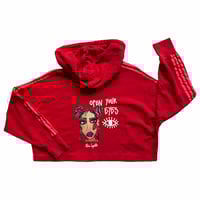 Image 1 of Hoodie Crop Oversize Adidas Original - Open your eyes 