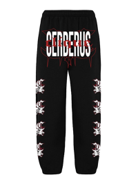 Cerberus Clique Red Stacked Sweatpants