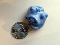 Image 5 of Little Blue Creature - OOAK Air-dry Clay Figurine - Free Shipping