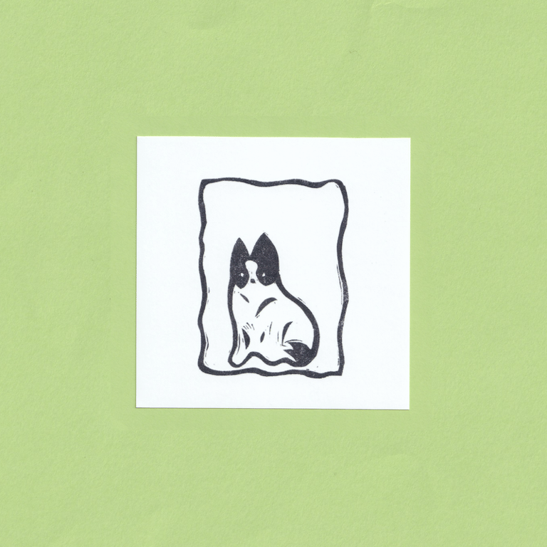 Image of Lino Pup Mini Print 4" x 4"