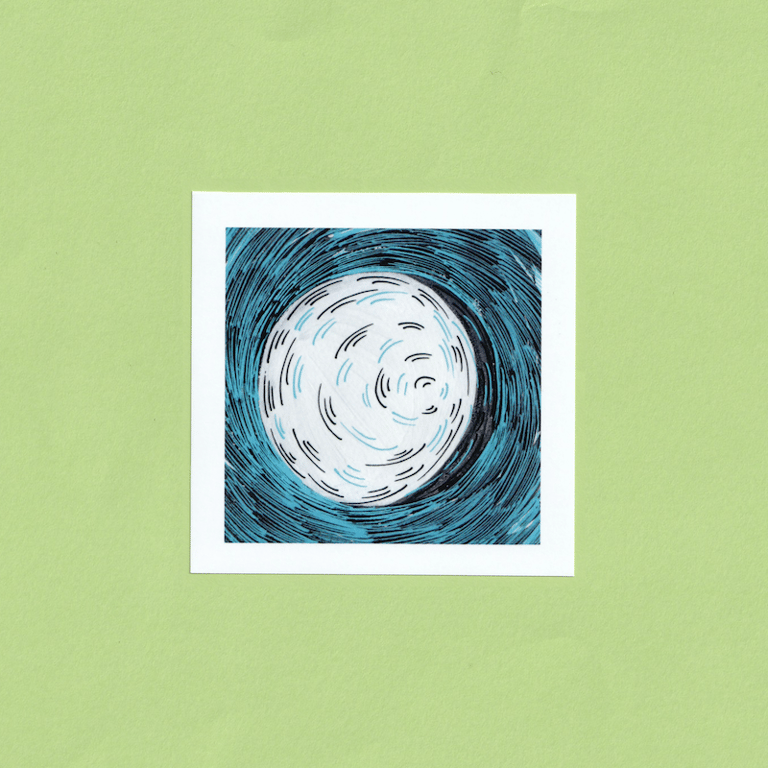 Image of Moon Mini Print 4" x 4"