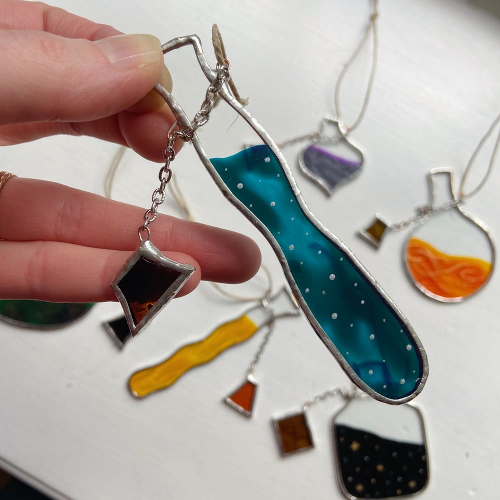 Image of Potion Bottle Suncatchers 