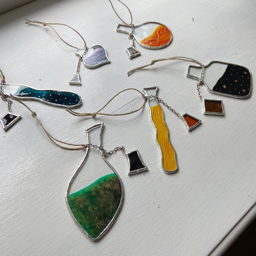 Image of Potion Bottle Suncatchers 