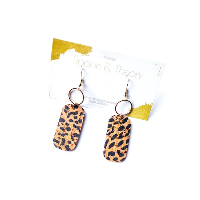 Denise Leopard Print Earrings