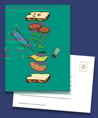 Falling Sandwich - Print