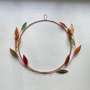 Image of Autumn Leaves Wreath