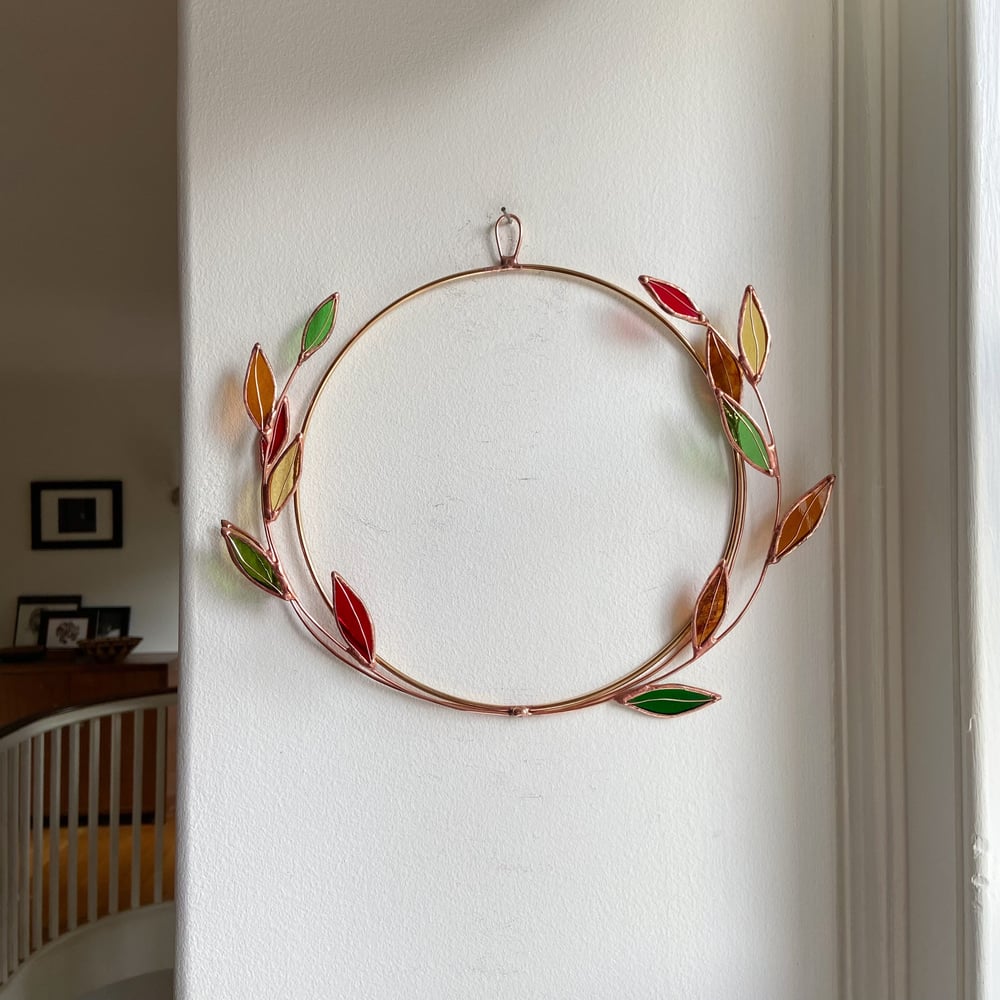 Image of Autumn Leaves Wreath