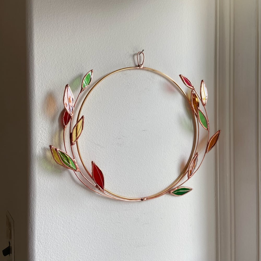 Image of Autumn Leaves Wreath
