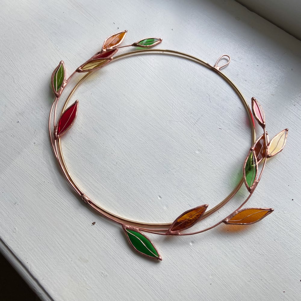 Image of Autumn Leaves Wreath