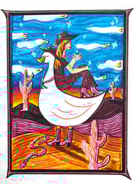 Image 1 of Cowgoose and Cowgirl - Art Print