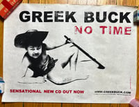 Greek Buck No Time screened poster, photo by Matthias Herrmann