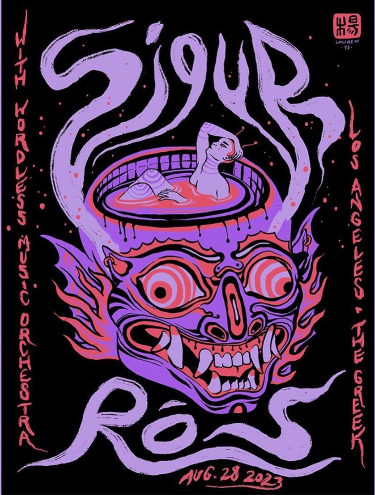 Image of Sigur Ros Licensed Gig Poster