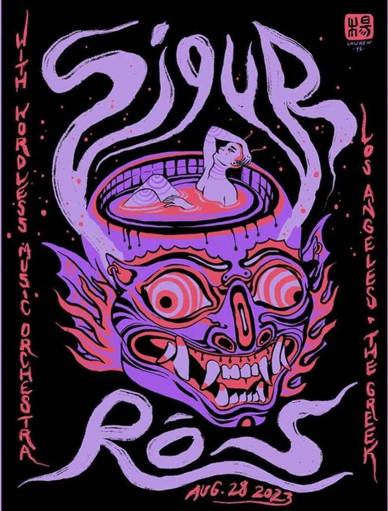 Image of Sigur Ros Licensed Gig Poster