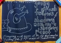 Young Fresh Fellows / Shadowy Men on a Shadowy Planet original blueprint poster