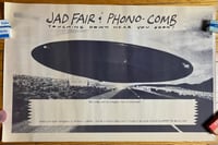 Image 1 of Jad Fair and Phono-Comb tour poster, blueprint