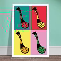 Image 1 of Andy Warhurl • GAA Hurling Pop Art Print