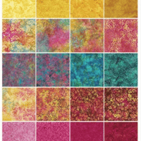 Image 2 of SURF SQUIRT  2.5" Strips 40pc/pk by Island Batik