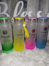 Glass Ciroc Water Bottles