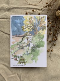 Image 3 of Four pack of 'Foraging Hedgerows' christmas cards 