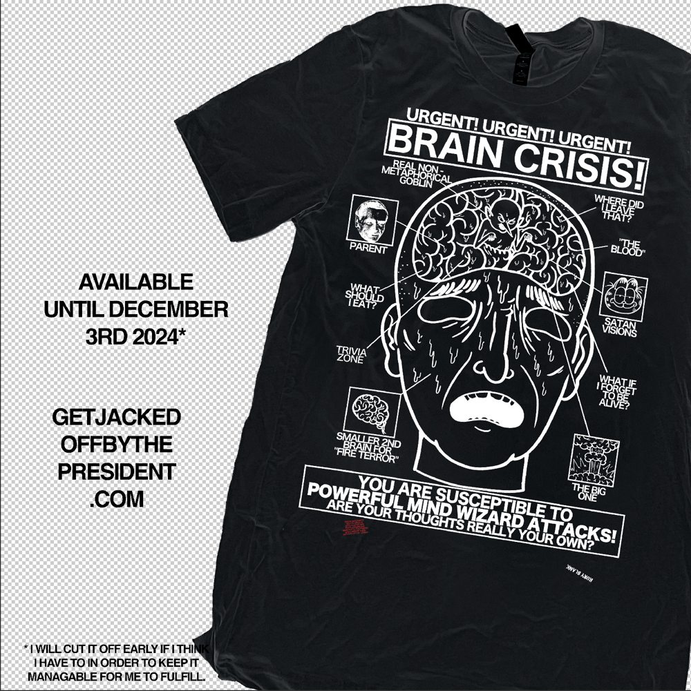 Image of BRAIN CRISIS (available until December 3rd) - Black