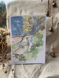 Image 1 of Four pack of 'Foraging Hedgerows' christmas cards 