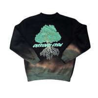 Currency Crew Money Tree Dyed Crewneck Black