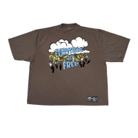 Image 1 of Currency Crew Everything Is Free Tee Brown