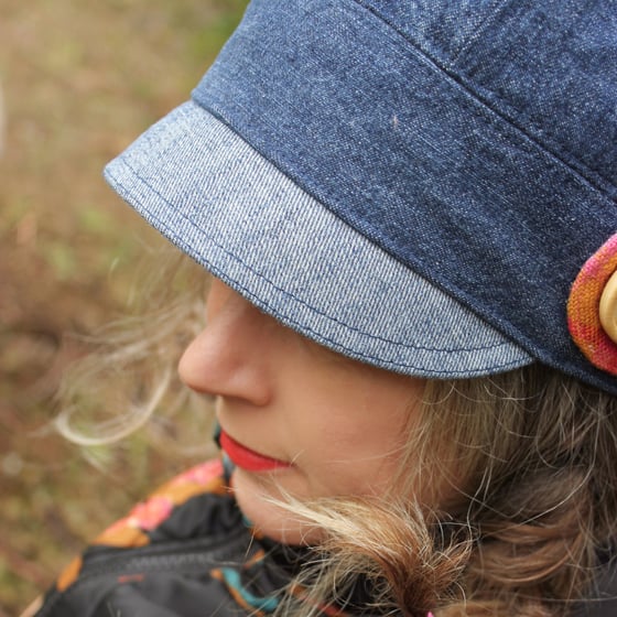 Image of    Double Denim - x -  OTTO JONES cap // The Eco Cap repurposed from Jeans