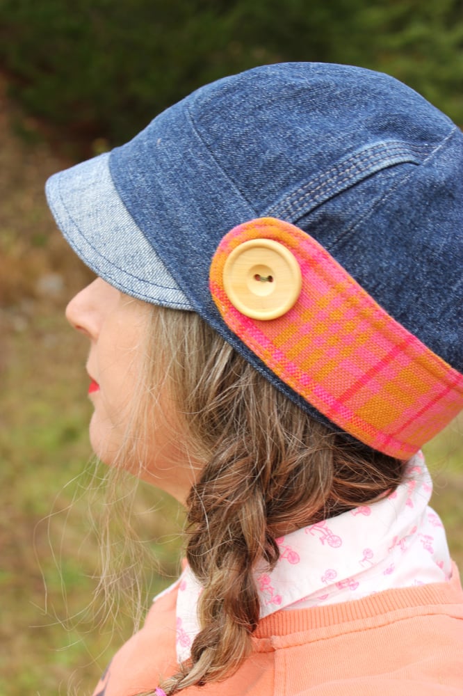 Image of    Double Denim - x -  OTTO JONES cap // The Eco Cap repurposed from Jeans