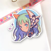 Kitty Girl Mecha Glossy Vinyl Sticker