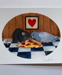 Image 1 of Pizza Date Print