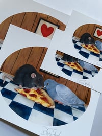 Image 2 of Pizza Date Print