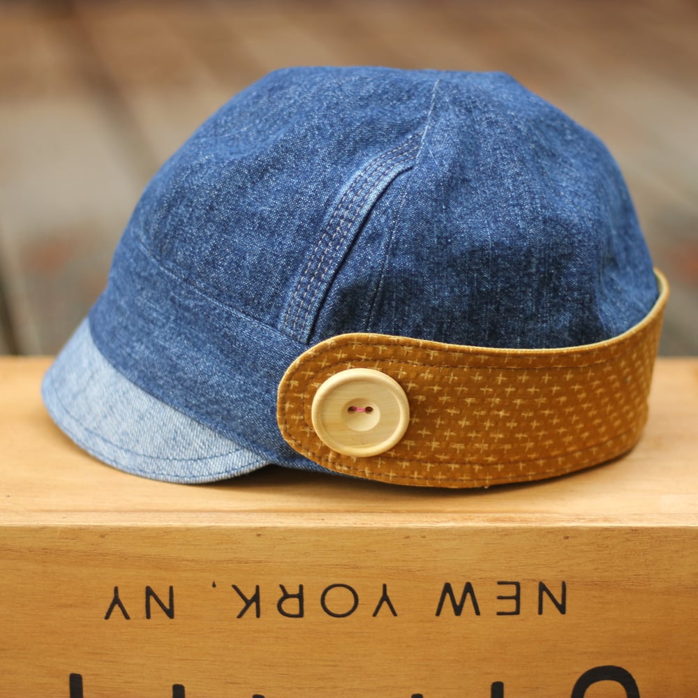 Image of    Double Denim - x -  OTTO JONES cap // The Eco Cap repurposed from Jeans