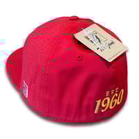 Image 2 of KC Monogram Fitted Hat | Red