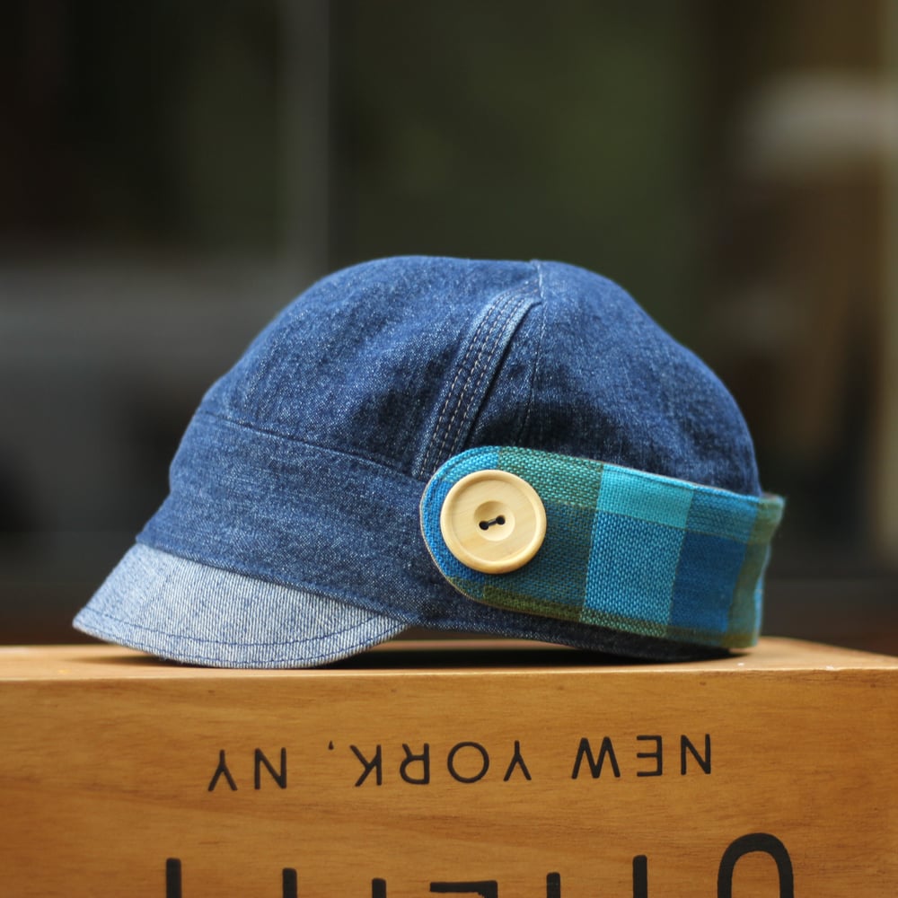 Image of    Double Denim - x -  OTTO JONES cap // The Eco Cap repurposed from Jeans