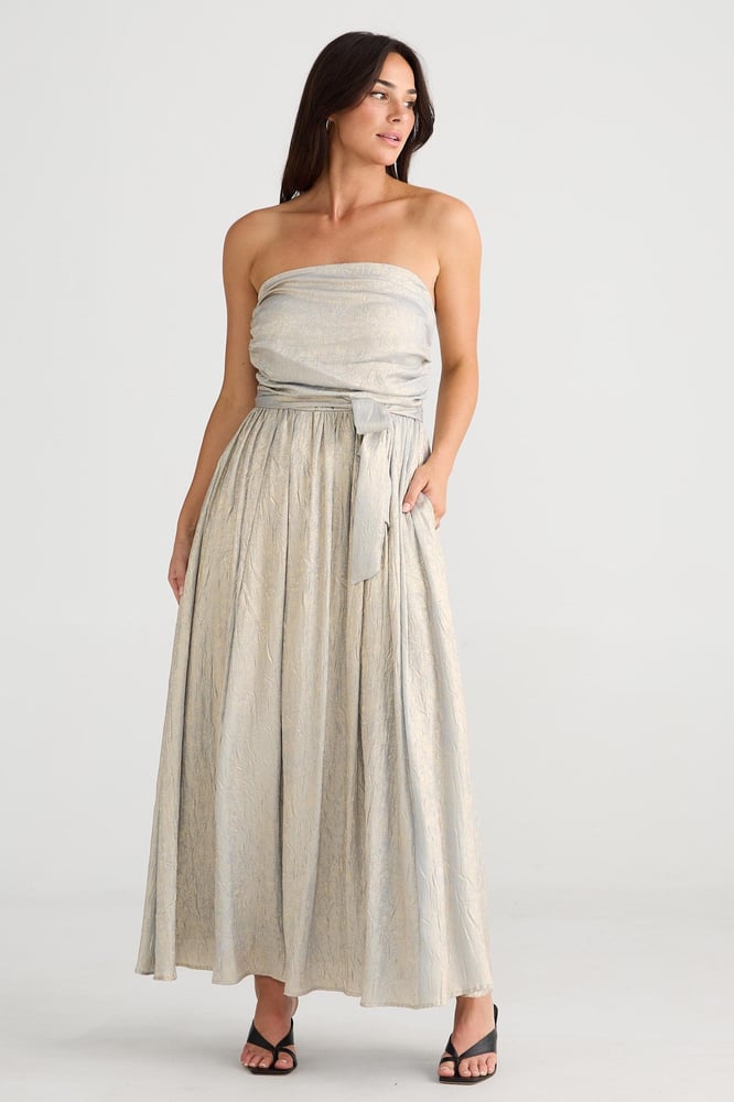 Image of Avalon Dress. Champagne. By Brave + True.