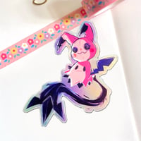 Mimikyu Holographic Glossy Vinyl Sticker